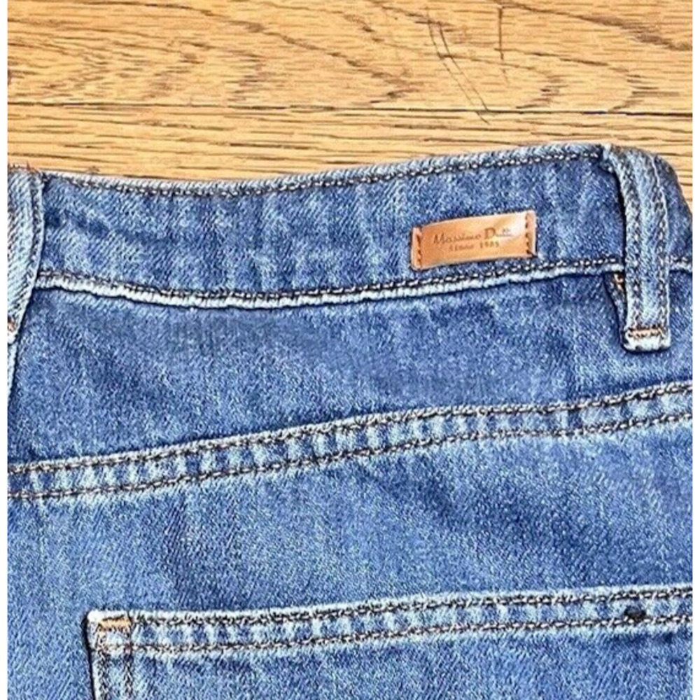 Massimo Dutti Women's High Rise Straight Leg Jeans Size 4 90s Style Made USA - Picture 9 of 14